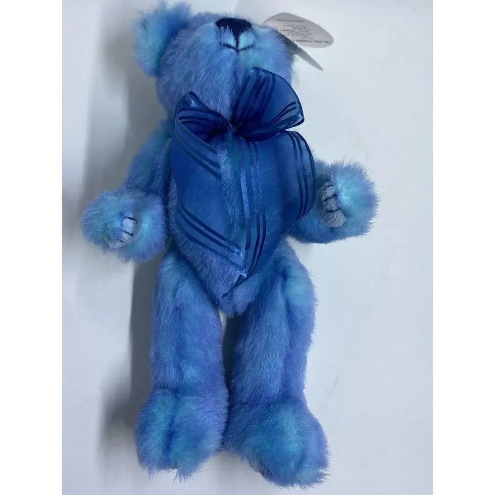 AZURE Blue Bear Ty Attic Treasures Jointed Stuffed Collectible Tags